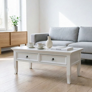white furniture,white coffee table